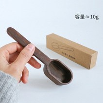 검은 원목 찻잎 계량 스푼 커피넛 잎차 전용 다도 액세서리 정량 측정, 단일사이즈, C
