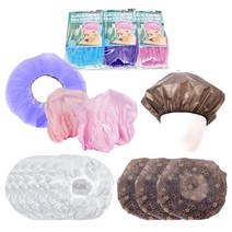 도도앤뉴 일회용 비닐 트리트먼트 방수 샤워 헤어캡, 2개, 03.리본 핑크 헤어캡