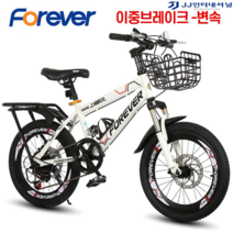 20인치자전거 MTB 입문용 자전거 출퇴근 펫바이크 추천 가벼운 튼튼한, 20인치 이중브레이크 변속, 화이트