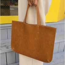 비오공방 토트백 서류가방 가죽가방 DIY 공예 만들기 취미 키트, 다크브라운