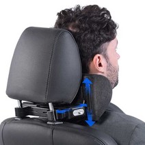 똑여사 차량용 목쿠션 자동차 목베개 목받침 메모리폼 쿠션, 목쿠션 네이비