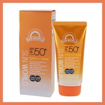 선월드 수퍼 선크림 SPF50+ PA+++ 80ml 워터푸루프선크림 워터푸르프선크림 방수선크림 피부보습선크림 외출선크림 운동선크림 달리기선크림 산책선크림 가벼운선크림 고급선크림
