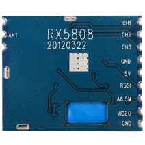 FPV 수신기 모듈 5.8G FPV 미니 무선 오디오 수신기 모듈 RX5808 시스템 RC 헬리콥터 부품용, 01 Black