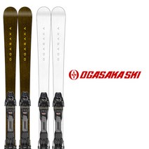 OGASAKA 오가사카 스키판 《2023》 UNITY U-FS1 / GD・WT + 마커 FDT TPX 12 BK x AN 부착 모델 빈딩 세트, 165cm, WT