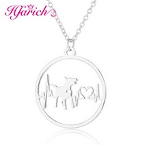 애견인식표 반려견 고양이 강아지 목걸이 Hfarich-스테인레스 스틸 독일 셰퍼드 개 펜, 03 XL548