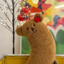 애완용 산책 이동 가방 켄넬 캐리어 눕눕백INS-겨울용 개집 애완 동물 단열 및 따뜻한 침낭 귀여운 곰 세, 03 Chocolate_02 L