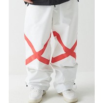 비에스래빗 뉴 팟엑스 리플렉티브 트랙팬츠 바지 화이트 POT X