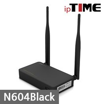 ipTIME N604 Black 유무선 공유기 11n 5dBi 안테나 블랙 AS