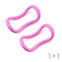 엘로시오 1+1 돌기형 하드 요가 필라테스 링, 엠보스요가링_핑크 1+1