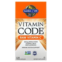 가든 오브 라이프 Garden of Life Vitamin Code RAW C 250 mg 베지 캡슐 120정 (미국 직구), 1PACKAGE, 상세설명참조