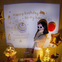 미니빔 프로젝터+필름 특가모음, 02.미니빔1개+필름3개_생일3종