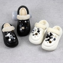 주문폭주) 여성 겨울 퍼 안감 키높이 통굽 털신 슬리퍼 사무실 따뜻한 털 펀칭 샌들 4cm