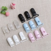 짱패브릭 (10개)플라스틱멜빵집게 클립-3size, 20mm화이트, 10개