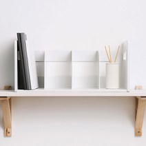 책상위 미니 서랍 책꽂이 정리함, 02.마이룸 책꽂이 4단, 쿨그레이