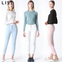 리스트 리스트 캔디 컬러 스트레치 팬츠