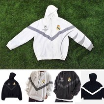 레알마드리드 축구바람막이 집업후드 반사광 C936