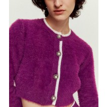 LIMEQUE 트윙클 니트 가디건 퍼플 Twinkle Knit Cardigan Purple 5007242691