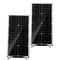 태양열집열판 태양광발전기 태양광패널 차량용 휴대용 1000w 태양 전지 패널 키트 12v usb 충전 태양 전지 보드 전화 rv car mp3 padwaterproof 야외, c