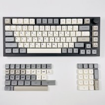 무소음 기계식 키보드 게임용 사무실 저소음 게이밍 키보드 프로게이머 전문가용 XDA PBT 키캡 132 키 일본, 한개옵션2, 05 Qishi JP-133 Keys, 01 Only keycaps