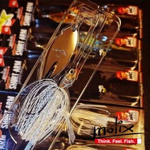 몰릭스 숏암 러버 스피너베이트 Molix Short Arm Lover Spinnerbait, 1/2oz, 35 Cold Shiner