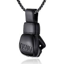 구미 스테인리스강 헬스 목걸이 남성 액세서리 운동 티타늄 권투 장갑 펜던트-
