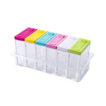 양념 항아리 보관 플라스틱 용기 병 세트 도구 후추 향신료 주방 정리 보관 상자 주방 정리, 1pcs, 하나