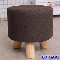 Foryou488 홈카페가 로망이라면! 원목 원형 스툴 의자 야외 인테리어, 오렌지, 상세페이지 참조