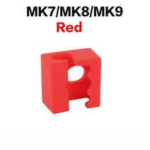 3D프린터부품 3D 프린터 부품 실리콘 양말 케이스 V6/V5 Volcano MK7/MK8/MK9/CR10/CR10S/BP6 용 가열 블, 06 MK7 MK8 MK9 Red