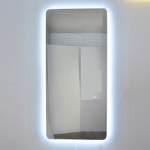 미용실 거울 티타늄 화장대 이발소 전신거울 LED 단면 대형거울 옷가게 양면 경대, Q