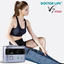 [닥터라이프] V7max 공기압 다리 종아리 사지압박순환장치/본체+다리세트, 선택:V7max 본체+다리커프(더블호스 포함)