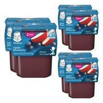 거버 과일퓨레 113g, 12개입, 사과 블루베리(Apple Blueberry)