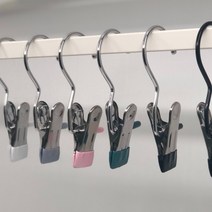 스텐 집게 걸이 고리 후크 정리 도구 1개, 본상품선택, 쿠팡 봄봄마켓 블랙