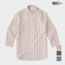 [니] [NII] 남성 셔츠 칼라 칠부셔츠_NNXNLVM2321