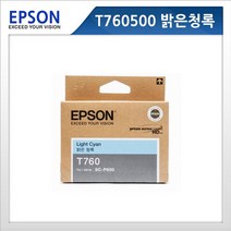 엡손 정품 T760500 T7605 SC-P600 잉크 LS, T760700(밝은검정)