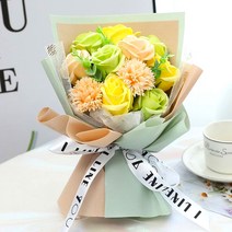 아르띠콜로 조화 루디아 비누 꽃다발, 레몬 샴페인