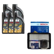 그랜저HG 2.4 가솔린 훅스 타이탄 플렉스 23 5W30(5L) 보쉬 필터 엔진오일세트, 14년 6월 이전