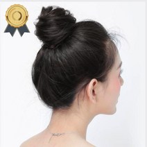 셀프 한복 똥머리 가발 승무원 쪽머리 혼주 당고머리, 상품선택, 3똥머리-브라운블랙