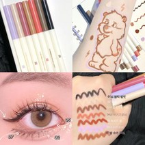 BLOWFISH FUGU워터프루프 컬러 아이라이너 7가지 컬러0.3g 안번지는 아이라이너, 7색 세트