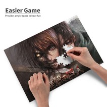 China Oem 진격의 거인 지능 향상 완구 스트레스 해소 300조각 퍼즐 아침 교육 조립, 80개, 공통색