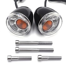 할리데이비슨커스텀 할리용품 할리데이비슨부품 데이비슨 sportster xl883 xl1200 fxd fxs 애프터 마켓 오토바이 에 대한 후면 방향 지시등 표시기, mt224-021b-gbk-cl
