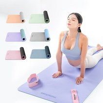 모아클래스 논슬립 특화 TPE 와이드 요가매트, 블루