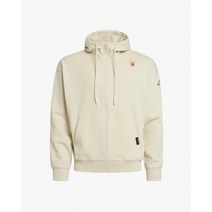 SPYDER X SWUWS 공용 라이프 스타일 로고 와펜 세트 후드 집업 베이지 YE