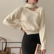 반해써 연말룩 4color 초커 브이넥 니트 T_YW1044
