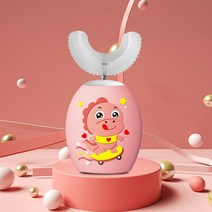 스마트 어린이 전동 칫솔 충전식 USB 360 도 U 형 자동 만화 패턴 음파 IPX7for 아이용, [12] 7-15 years10