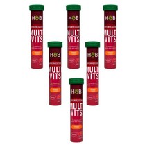 Holland & Barrett 홀랜드앤바렛 멀티비타민 20 발포정 Multivitamin Effervescent 20 Tablets, 6개