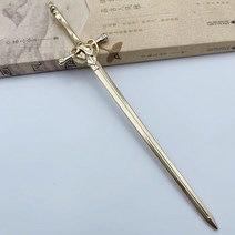 펑크 메탈 칼 헤어핀 여성용 중국 루비 스틱 DIY 헤어스타일 디자인 도구 액세서리 선물 드롭 배송, 03 Gold