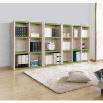 낮은 3단책장 벽면 선반 진열장 틈새 장식장 수납장 오픈형 서재 슬림 확장형 인테리어, 800오픈3단책장 워시블루