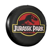 트레일러 카라반 커버 jurassic park 스페어 타이어 커버 for jeep mitsubishi pajero sci fi 공룡 자동차 휠 프로텍터 액세서리 14quot, 1, 15인치