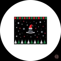 크리스마스 유리창스티커 해피 산타 플래그 B 크리스마스창문장식 크리스마스스티커 데코스티커