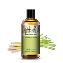에센셜 아로마 오일 세트 천연 향기 테라피 수면 스트레스 관리 3.4oz 100ml 레몬그라스 민트 시트로넬라 티트리 바닐라 주니퍼 제라늄 카모마일 호호바, 베티버, 없음